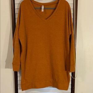 Zenana Outfitters Mustard Tunic Top